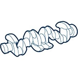 Crankshaft without bearing | 01 0300 314000