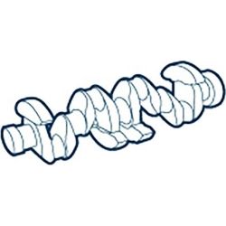 Crankshaft without bearing | 04 0300 201204